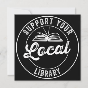 Reserva La Fecha Imán para Soporte de Biblioteca Local Llavero Posa