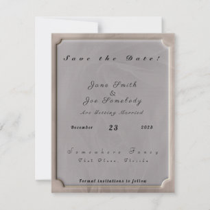 Reserva La Fecha Impresión texturizada de tela rosa - cualquier col