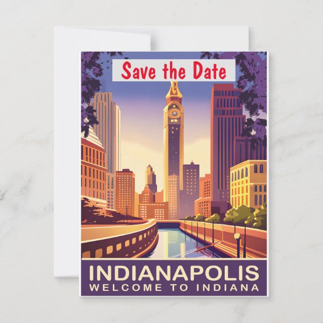Reserva La Fecha Indianápolis, Indiana, (Anverso)