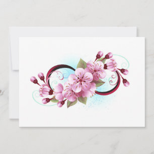 Reserva La Fecha Infinito con las flores de flores de Sakura Blosso