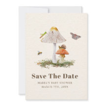 Insect Mushroom Woodland Nature Baby Shower