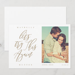 Reserva La Fecha Intentemos esta caligrafía y foto moderna de nuevo