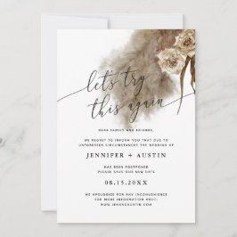 Reserva La Fecha Intentemos esto de nuevo Boda de Grass Pampas