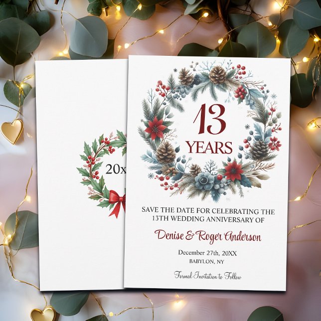 Reserva La Fecha Invierno del 13° Aniversario del Boda (Subido por el creador)