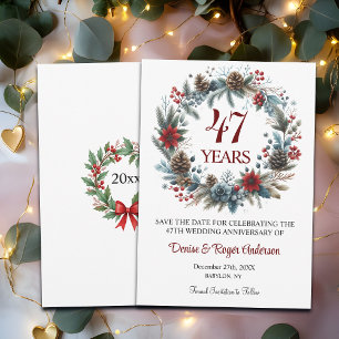 Reserva La Fecha Invierno del 47° aniversario Boda