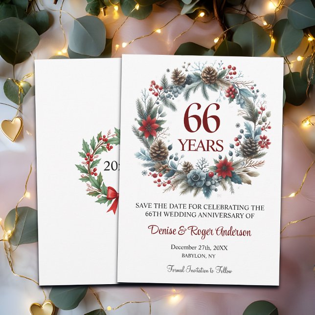 Reserva La Fecha Invierno del 66° Aniversario Boda (Subido por el creador)
