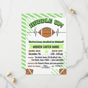 Reserva La Fecha ¡Invitaciones de cumpleaños de fútbol para chicos