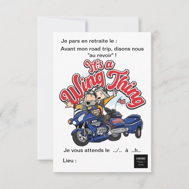 Reserva La Fecha Invitation Pot de départ en retraite (Anverso)