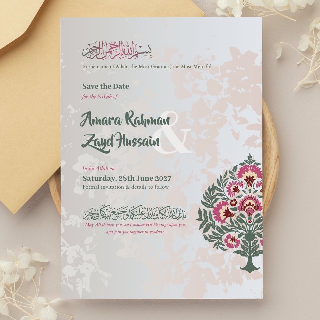 Reserva La Fecha Islam Save the Date - Boda Nikah / Nikkah (Subido por el creador)