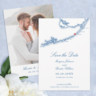 Reserva La Fecha Islamorada Florida Claves Elegante Boda Azul de la