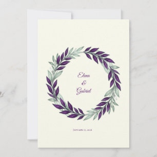 Reserva La Fecha  Ivory and Wreath / Boda Marfil y Corona