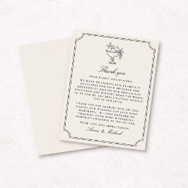 Reserva La Fecha Ivory Double Frame Wedding Thank You Card