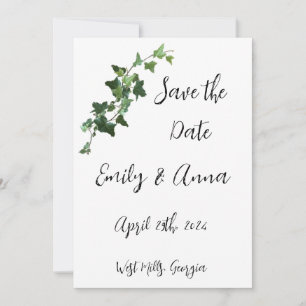 Reserva La Fecha Ivy and Hearts Save the Date