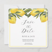 Jardín de limoneros con acuarela boda blanca