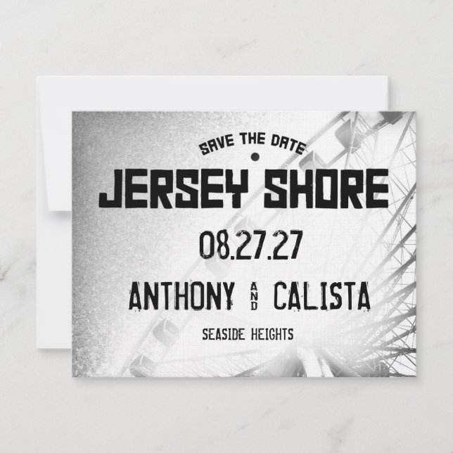 Reserva La Fecha JERSEY SHORE Guardar la fecha de destino (Anverso)