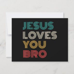 Reserva La Fecha Jesús Te Ama Hermano, Gracioso Retro De Fe Cristia