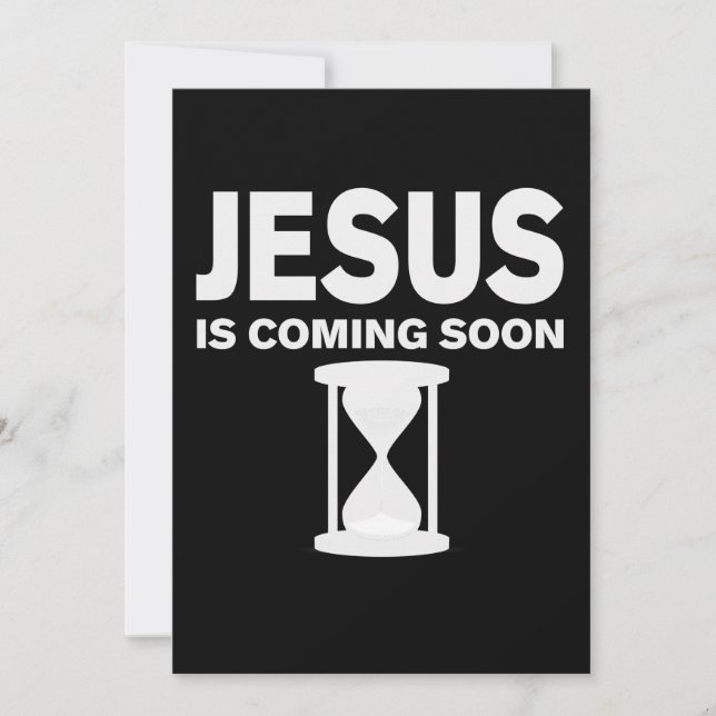 Reserva La Fecha Jesús viene pronto cuenta regresiva de camisas has (Anverso)