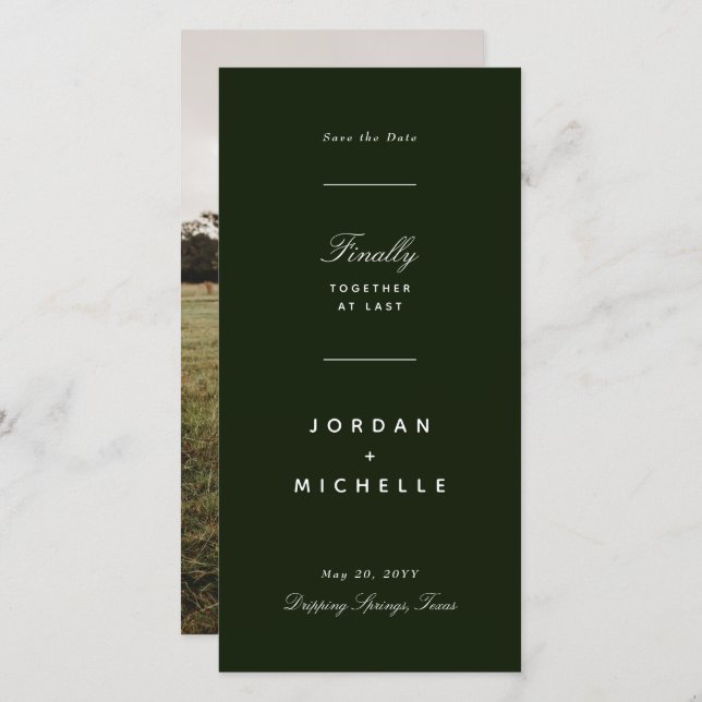 Reserva La Fecha Juntos Finalmente (Anverso / Reverso)