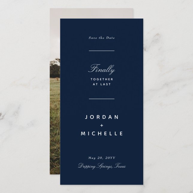 Reserva La Fecha Juntos Por Fin Guardar La Fecha (Anverso / Reverso)