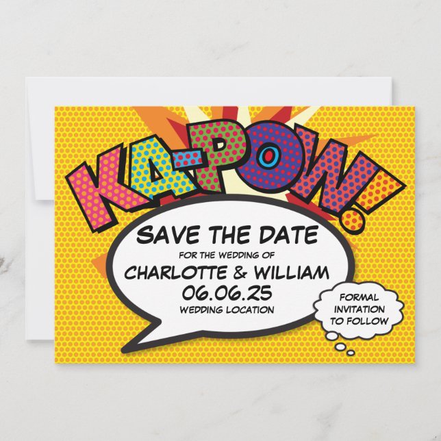 Reserva La Fecha KAPOW Anuncia la Fecha Diversión Arte Pop de Cómic (Anverso)