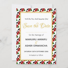 Reserva La Fecha KENIA Celebración de Boda Costumbre Cristiana
