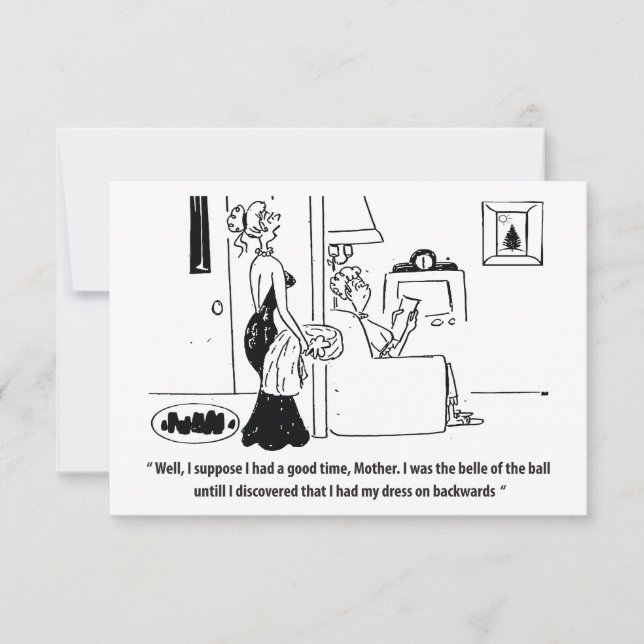 Reserva La Fecha La Belle de la Bola, divertida (Anverso)