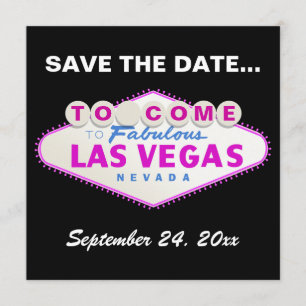 Reserva La Fecha La boda de destino de las Vegas Save the Date