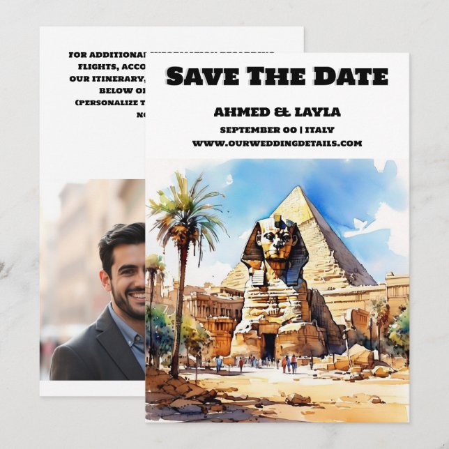 Reserva La Fecha La boda de El Cairo salva la fecha de la pirámide  (Anverso / Reverso)