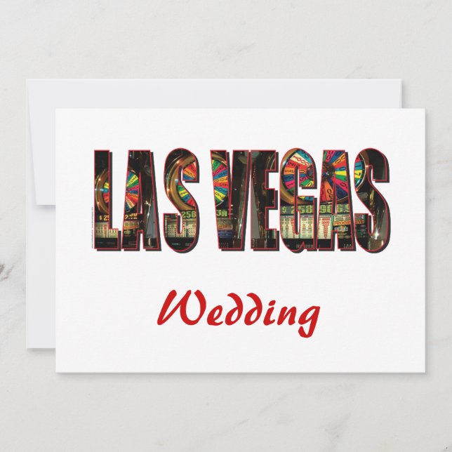 Reserva La Fecha La boda de Las Vegas Salvar la fecha (Anverso)