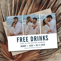 La boda de tres fotos cómica salva la fecha