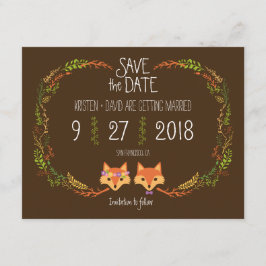 Reserva La Fecha La boda de Woodland Foxes