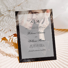 Reserva La Fecha La boda moderna salva la fecha | Foto con superpos