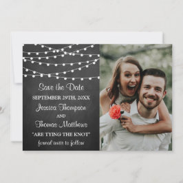 Reserva La Fecha La Cadena Se Ilumina En La Colección Boda Chalkboa