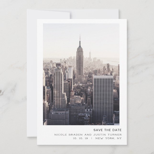Reserva La Fecha La ciudad de Nueva York salva la fecha (Anverso)
