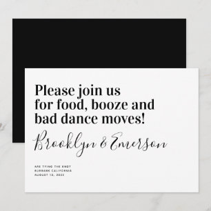 Reserva La Fecha La divertida tipografía moderna Wedding Save the D