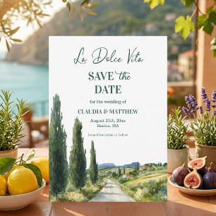Reserva La Fecha La Dolce Vita Vista Italiana Boda Elegante