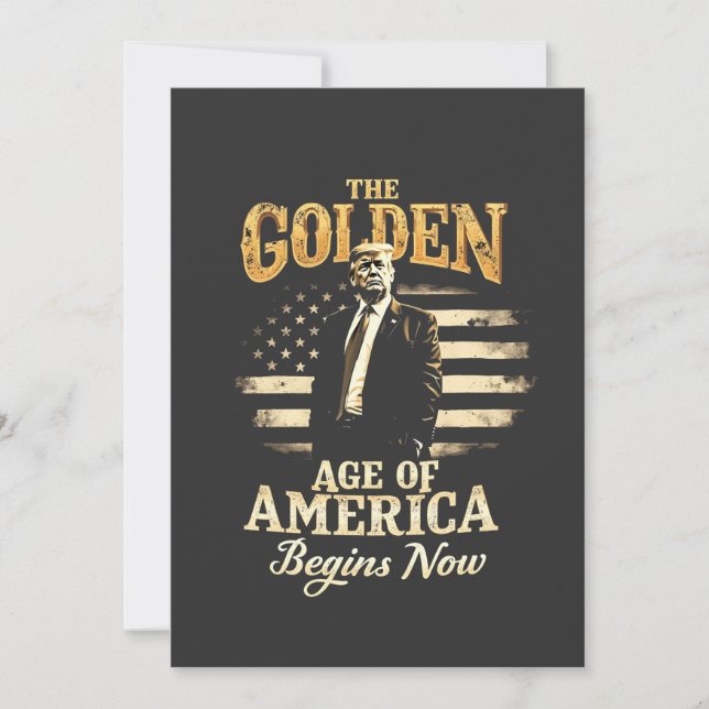 Reserva La Fecha La Edad de Oro de los Estados Unidos está comenzan (Anverso)