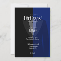 La fiesta de soltero de esmoquin negro azul salva