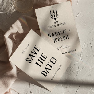 Reserva La Fecha La mano del dinero viejo moderno atrae a un Boda r