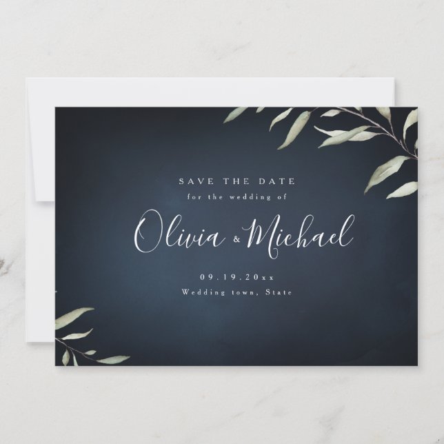 Reserva La Fecha La marina Moody mínima vegetación ahorra la fecha (Anverso)