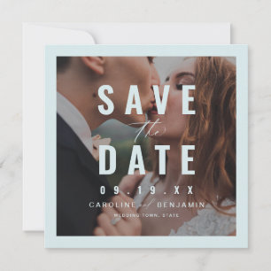 Reserva La Fecha La moderna tipografía fotografía de la boda salva