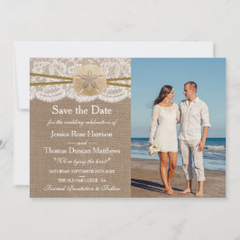 Reserva La Fecha La Rustic Sand Dollar Beach Wedding