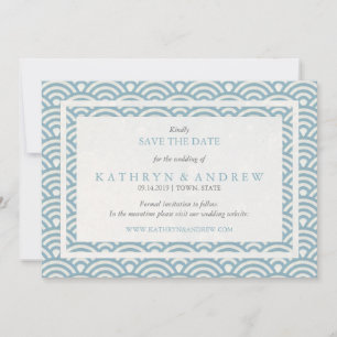 Reserva La Fecha La Seigaiha japonesa salva la fecha sin foto