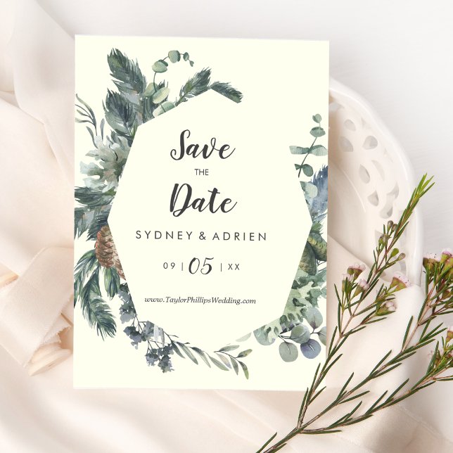 Reserva La Fecha La vegetación del invierno | Boda De Marfil Salven (Subido por el creador)
