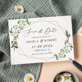 Reserva La Fecha La vegetación geométrica moderna Eucalyptus deja g