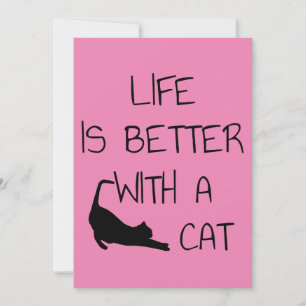 Reserva La Fecha La vida es mejor con un gato - Amantes de los gato