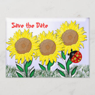 Reserva La Fecha Ladybug y Sunflowers