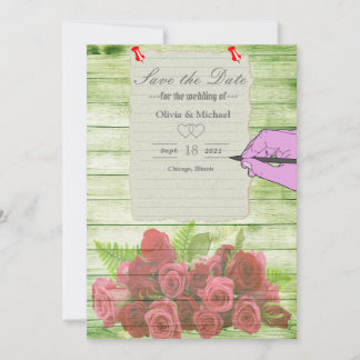 Reserva La Fecha Lámina de papel