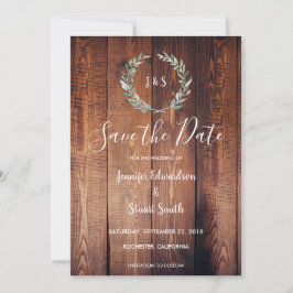 Reserva La Fecha Las acuarelas botánicas rusticas dejan Save the Da