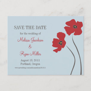 Reserva La Fecha Las amapolas ahorran la fecha